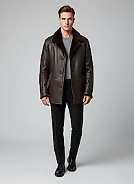 Kahverengi shearling kaban