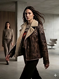 İrtifa Serisi: Antik Kahve Kürklü Aviator Tasarım